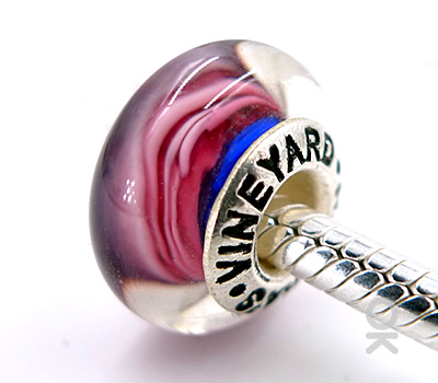 CUSTOM DESIGN BRANDING SILVER CORE GLASS BEAD