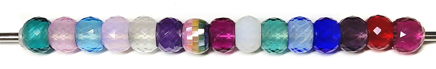 12MM ROUND PANDORA CRYSTAL FACETED BEADS