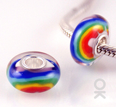 Colorful Murano Charm Bead