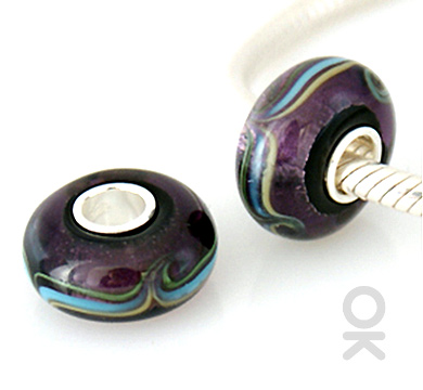 Colorful Murano Charm Bead