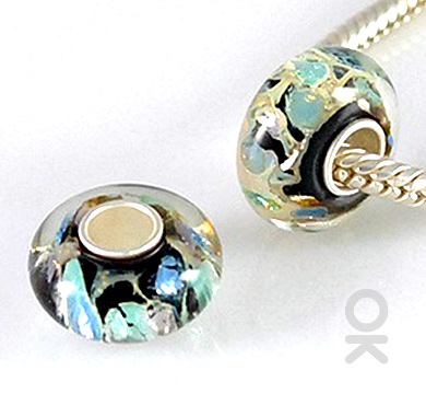 Colorful Murano Charm Bead