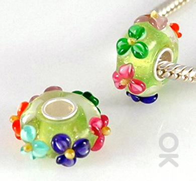 Colorful Murano Charm Bead