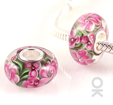 Colorful Murano Charm Bead