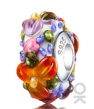 Fall Design Murano Glass Bead