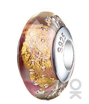 Fall Design Murano Glass Bead