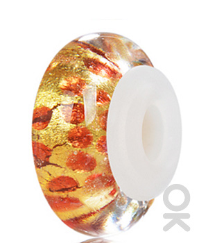 Fall Design Murano Glass Bead