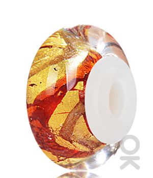 Fall Design Murano Glass Bead