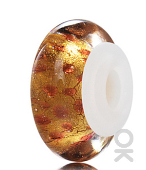 Fall Design Murano Glass Bead