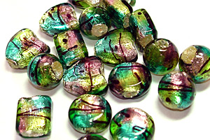 custom rainbow color design murano beads