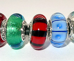 Branded 925 Silver Core Murano Glass Beads