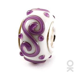 charm glass bead