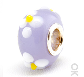 charm glass bead