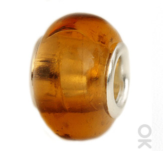 spacer glass charm bead