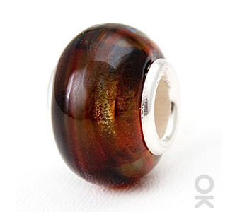 spacer glass charm bead