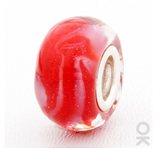 spacer glass charm bead