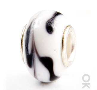 spacer glass charm bead