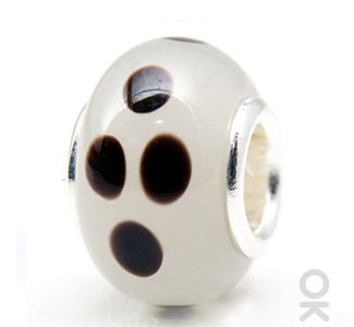 spacer glass charm bead